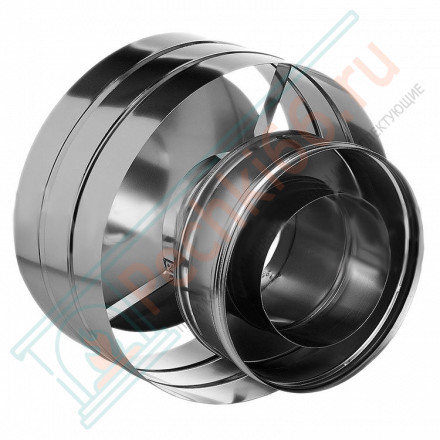 Дефлектор на трубу с изол (НЕРЖ-321/0,5-НЕРЖ-439/0,5) d-200/280 (Дымок-Lux)