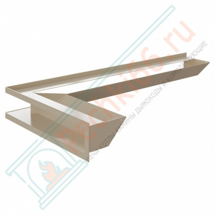 Каминная решетка угловая Luft 40X80X9 бежевая (Kratki)