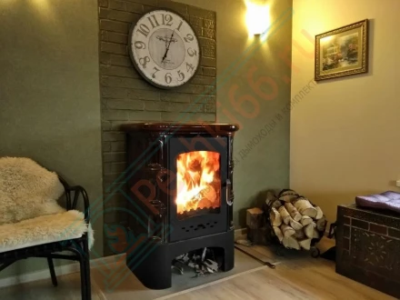 Печь-камин ЭкоКамин Бавария Барокко (монтаж 04.2016)