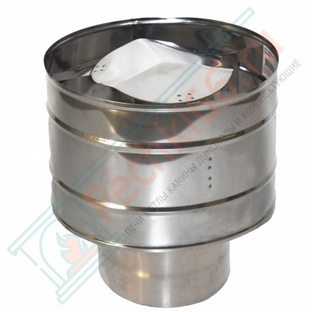 Оголовок с дефлектором (НЕРЖ-439/0,5-ОЦИНК/0,5) d-120/200 (УМК)