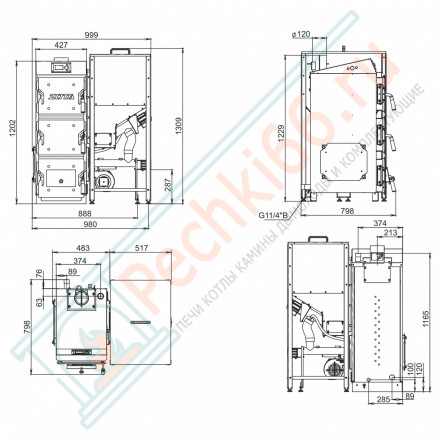 Котел пеллетный Focus 12 (Zota)