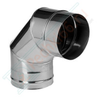 Отвод 90° без изол (НЕРЖ-321/0,5) d-300 (Дымок-Lux) Отвод 90° без изол (НЕРЖ-321/0,5) d-300 (Дымок-Lux)