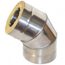 Сэндвич-отвод 135° (НЕРЖ-439/1,0-ОЦИНК/0,5) d-150/210 (УМК)