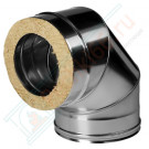 Отвод 90° с изол (НЕРЖ-321/0,5-НЕРЖ-439/0,5) d-250/330 (Дымок-Lux) Отвод 90° с изол (НЕРЖ-321/0,5-НЕРЖ-439/0,5) d-250/330 (Дымок-Lux)