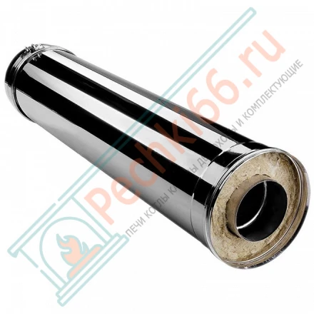 Сэндвич труба V50R с изол L=1000 (AISI-321/0,8-ОЦИНК-RAL/0,5) d-130/230 (Вулкан)