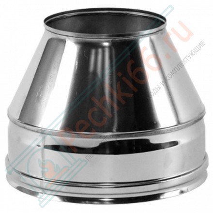 Конус Факел V50R с изол (AISI-321/0,8-AISI-304/0,5) d-250/350 (Вулкан-Cerablanket)