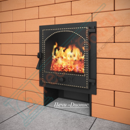 Печь банная Емельяныч под обкладку, с каминной дверцей 8АС (Дионис)