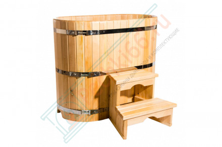 Купель кедровая овальная 78х100х100 (НКЗ)