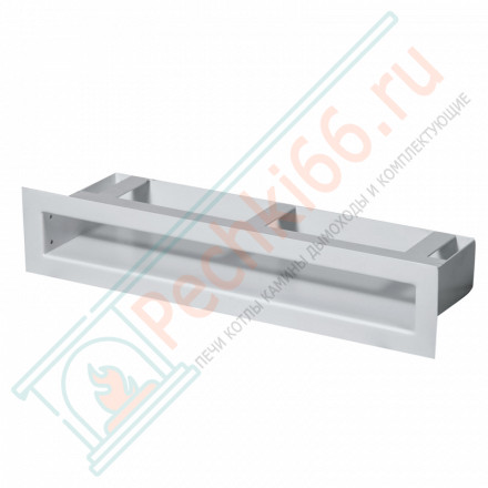 Прямая вентиляционная решетка 400 х 80 (мм) белая (Молодой-Урал)