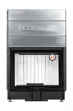 Каминная топка Вега 800 P подовое горение принтинг (Экокамин)