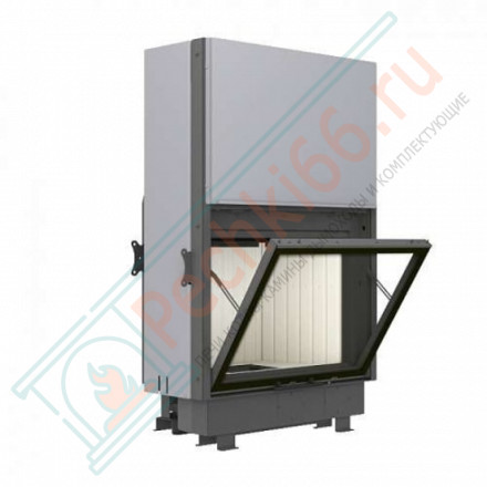 Топка Вега 800 PB подовое горение принтинг черный шамот (Экокамин)