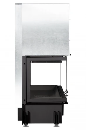 Каминная топка Дельта 1000 KB три стекла черный шамот (Экокамин)