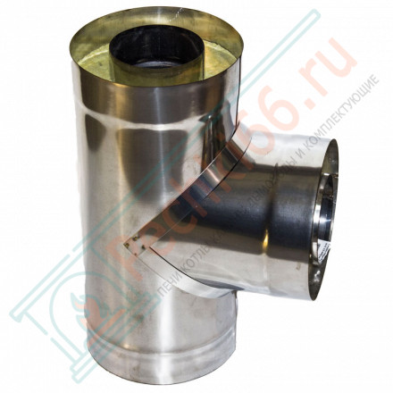 Сэндвич-тройник 90° (НЕРЖ-439/1,0-ОЦИНК/0,5) d-130/200 (УМК)