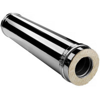 Сэндвич труба V50R с изол L=1000 (AISI-321/0,8-AISI-304/0,5) d-300/400 (Вулкан-Cerablanket)