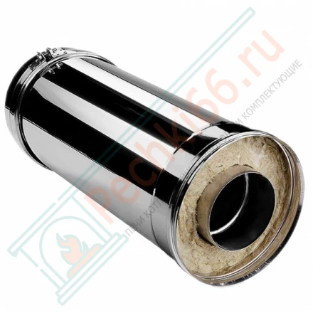 Сэндвич труба V50R с изол L=500 (AISI-321/0,5-ОЦИНК/0,5) d-250/350 (Вулкан)