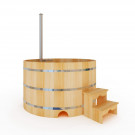 Японская баня Фурако круглая с внутренней печкой 200х200х120 (НКЗ)