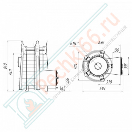 Банная печь Фредерика СТОУН стронг со стеклом (Добросталь)