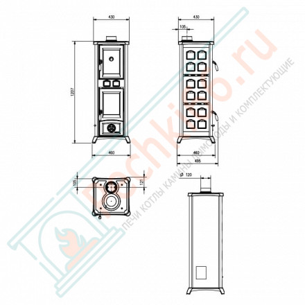 Печь-камин Gemma Forno Elegance (La Nordica)
