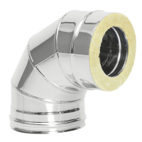 Отвод Термо OT-Р 87° с хомутом (316-0.8/304-0.5) d-120/220 (ТиС Промо)