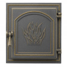 Дверца печная чугунная 271, бронза (Везувий)