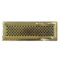 Каминная решетка 195х60, латунь (Megaprom)