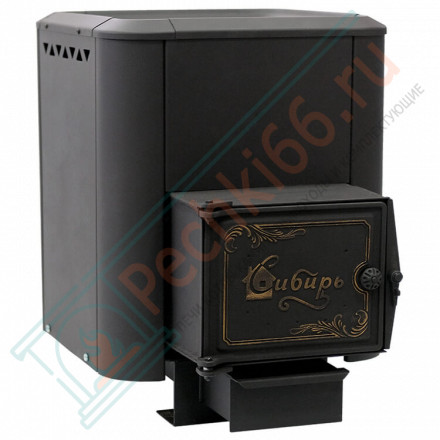 Чугунная банная печь Сибирь-15, конвекционная, с чугунной дверцей (НМК)