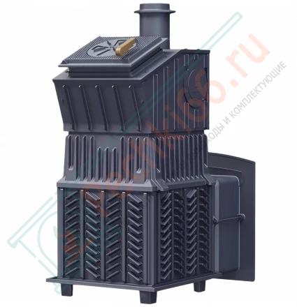 Печь для бани Гефест Гром 50 (П2) в облицовке Президент 1220/60 Талькомагнезит (ТехноЛит)