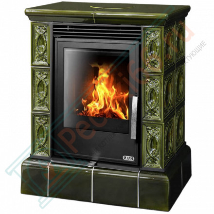 Керамическая печь Helvetia KPI, кафельный цоколь, Т/О 6.9 кВт, 2-цвета (ABX)