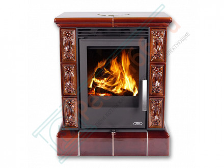 Керамическая печь Helvetia KPI, кафельный цоколь, Т/О 6.9 кВт, 2-цвета (ABX)