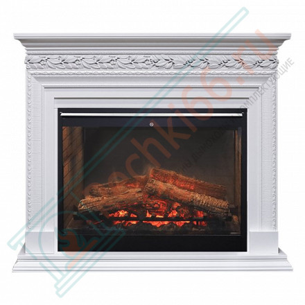 Каминокомплект Valletta - Белый с очагом Symphony 30'' DF3020-INT