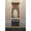 Стеклянная дверь DoorWood «Хамам Прозрачная» в золотом профиле 2100х900 (по коробке) Стеклянная дверь DoorWood «Хамам Прозрачная» в золотом профиле 2100х900 (по коробке)