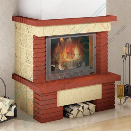 Облицовка Нота 700, бежевый, терракотовый (Мета)