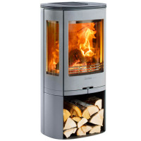 Печь-камин 850:2 Style, верх многослойная сталь, цвет серый (Contura)