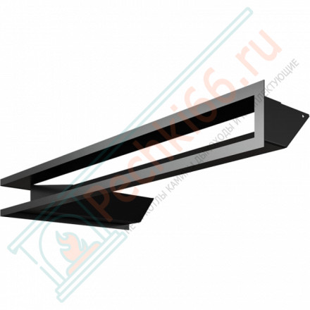 Каминная решетка угловая Luft 40X80X9 черная (Kratki)