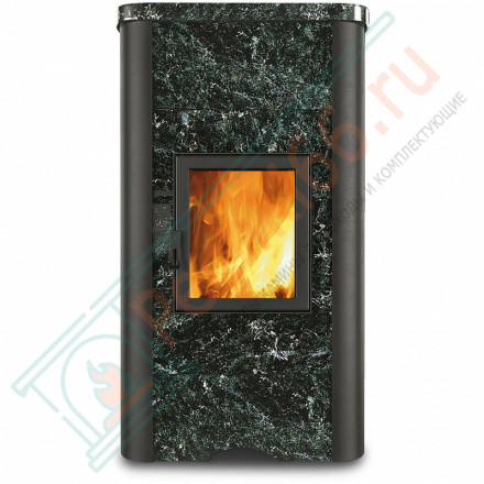 Печь-камин Карелочка серпентинит полированный, с плитой (TalkoRus)