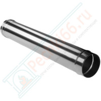 Труба прямая L=1000 без изол (НЕРЖ-321/0,5) d-130 (Дымок-Lux) Труба прямая L=1000 без изол (НЕРЖ-321/0,5) d-130 (Дымок-Lux)