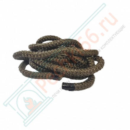 Шнур термостойкий, базальтовый круглый 2м. d=6мм. до +700 C° (Россия)