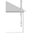 Комплект труб для вентиляции в бане, по схеме басту, d-115, вертикальный