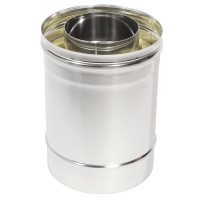 Сэндвич труба Термо ТТ-Р 250 с хомутом  (316-0.8/304-0.5) d-200/300 (ТиС Промо)