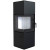 Печь-камин Quadroom, черная сталь (Defro-Home) 9,6кВт