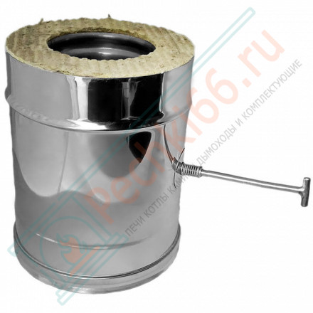 Задвижка повортная V50R с изол (AISI-321/0,8-AISI-304/0,5) d-160/260 (Вулкан-Cerablanket)