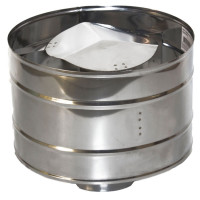 Зонт с дефлектором (НЕРЖ-439/0,5) d-130 (УМК)