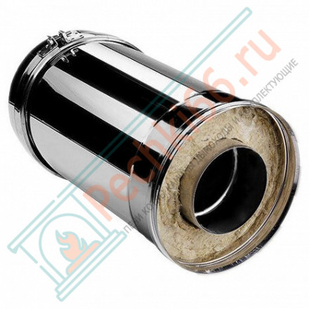 Сэндвич труба V50R с изол L=250 (AISI-321/0,8-ОЦИНК-RAL/0,5) d-300/400 (Вулкан)