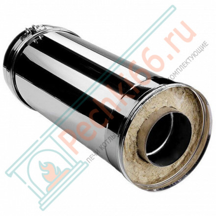 Сэндвич труба V50R с изол L=500 (AISI-321/0,8-ОЦИНК-RAL/0,5) d-180/280 (Вулкан-Cerablanket)