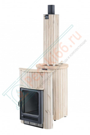 Дровяная банная печь Макси ПФ "Окаменевшее дерево наборный" (Ферингер)
