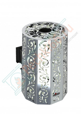 Дровяная банная печь Grill'D Violet Steel Long (Камень колотый 100 кг)