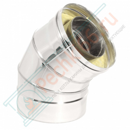 Отвод Термо 45° OT-Р с хомутом (310-0.8/304) d-200/300 (ТиС Энерго)