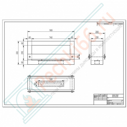 Биокамин Quarter-900 (ZeFire)