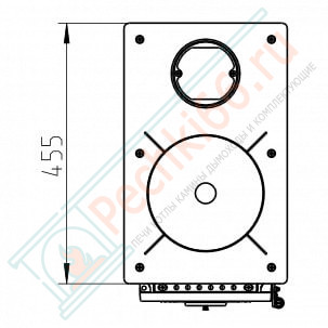 Отопительная печь Flensburg Top, Черная (Thorma) до 190 м3
