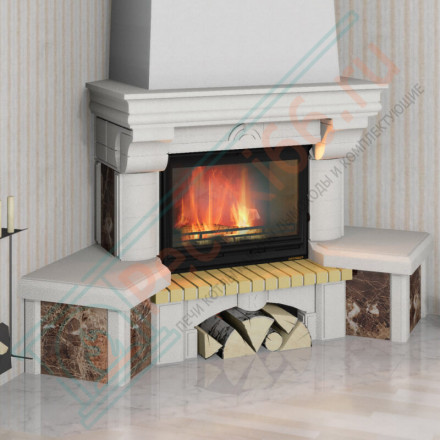 Облицовка Элегия (имперадор) 700, серо-белый, песочно-желтый, коричневый (Мета)